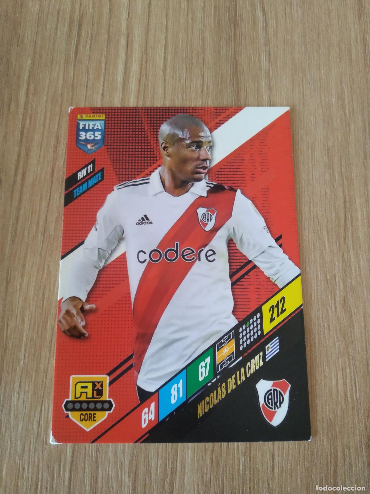 Cromos de F&uacute;tbol: RIV 11 NICOLAS DE LA CRUZ RIVER PLATE CROMO FUTBOL PANINI ADRENALYN 2023-2024 FIFA 365 23-24