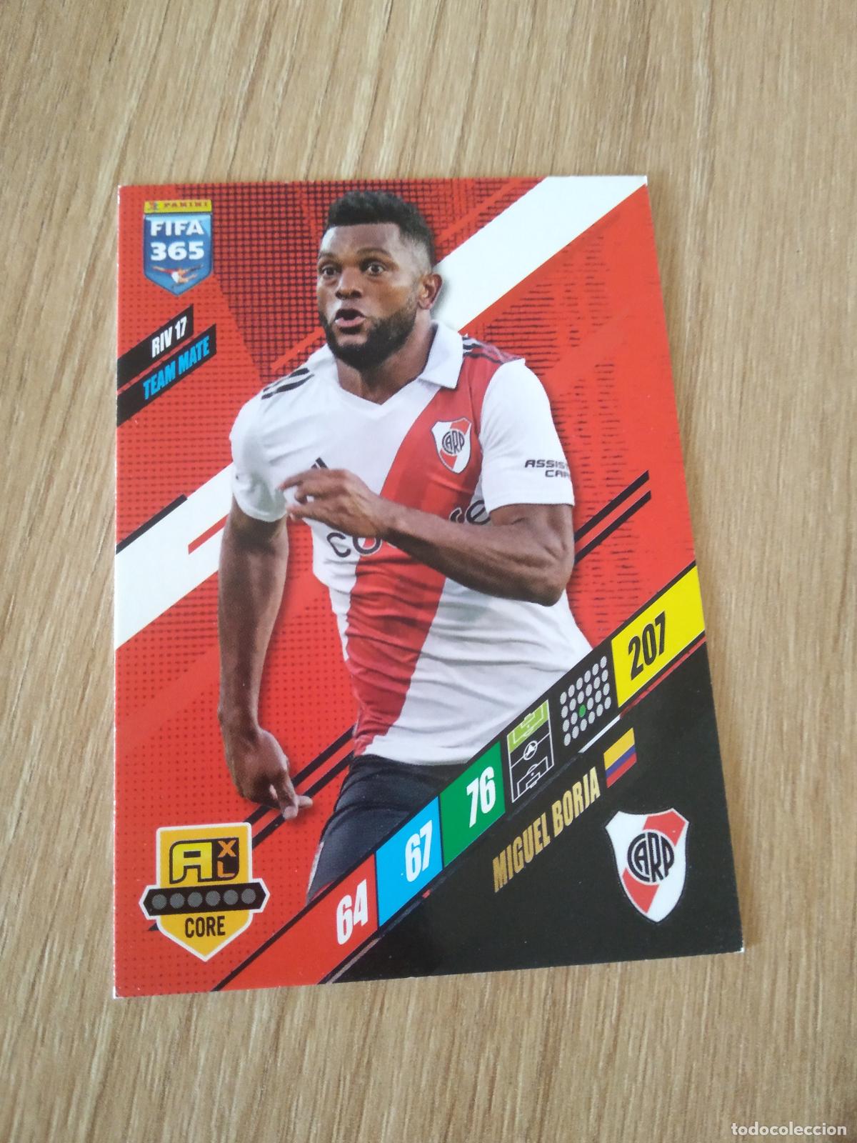 Cromos de F&uacute;tbol: RIV 17 MIGUEL BORJA RIVER PLATE CROMO FUTBOL PANINI ADRENALYN 2023-2024 FIFA 365 23-24