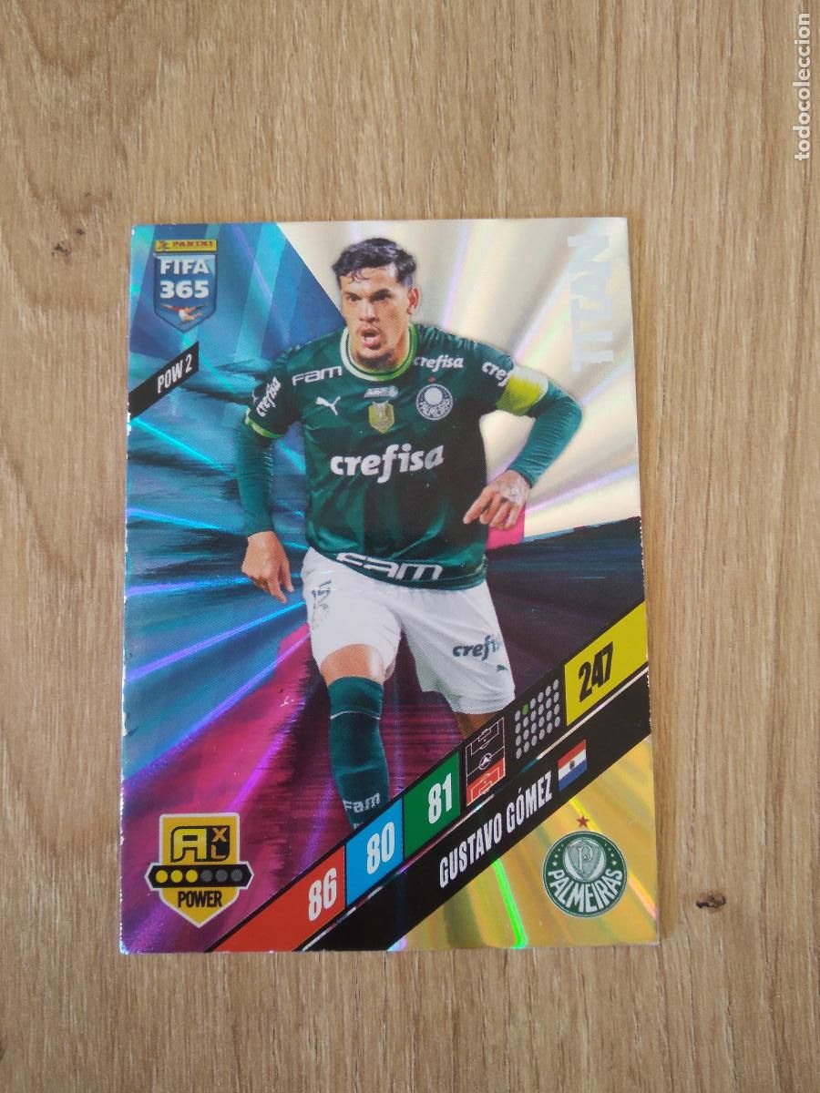 Fu&szlig;ball-Sticker: POW 2 GUSTAVO GOMEZ PALMEIRAS CROMO FUTBOL PANINI ADRENALYN 2023-2024 FIFA 365 23-24