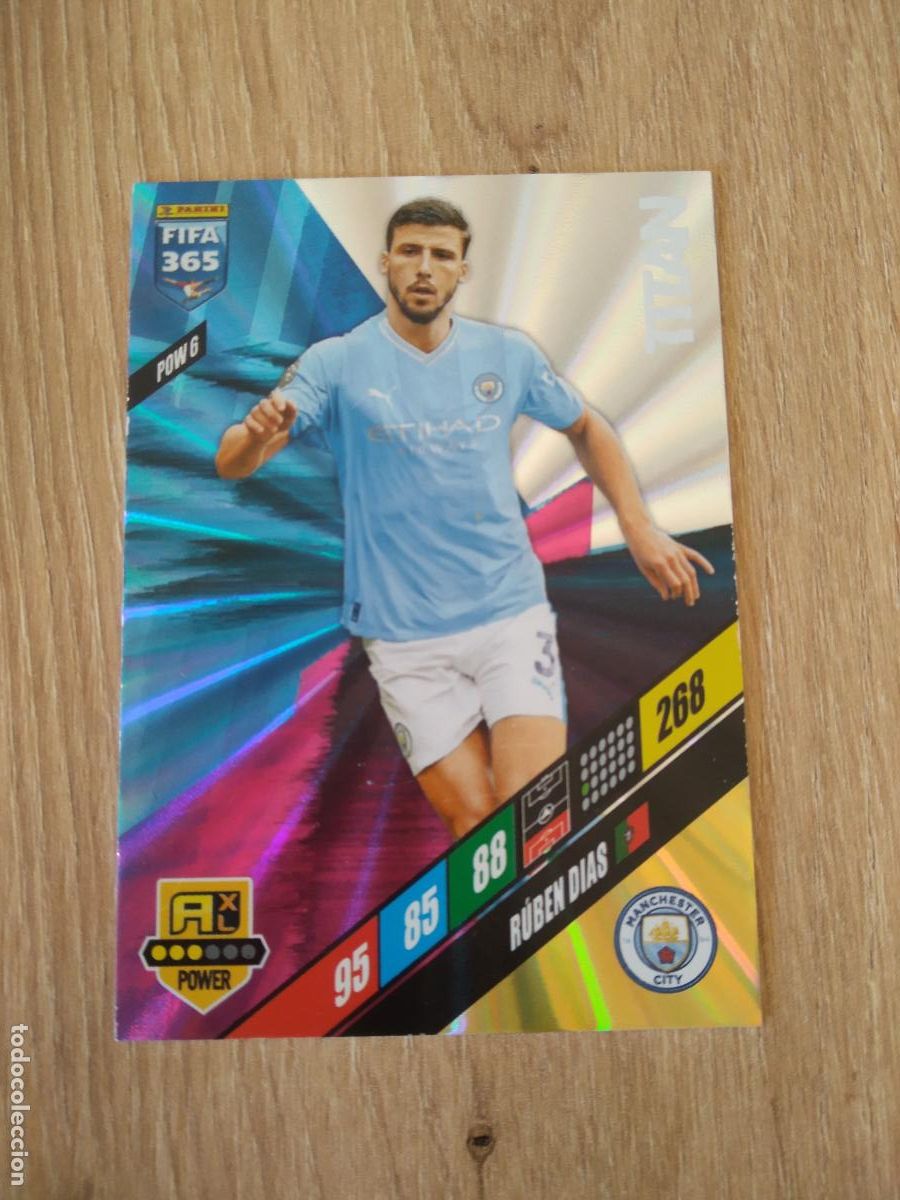 Cromos de F&uacute;tbol: POW 6 RUBEN DIAS MANCHESTER CITY CROMO FUTBOL PANINI ADRENALYN 2023-2024 FIFA 365 23-24