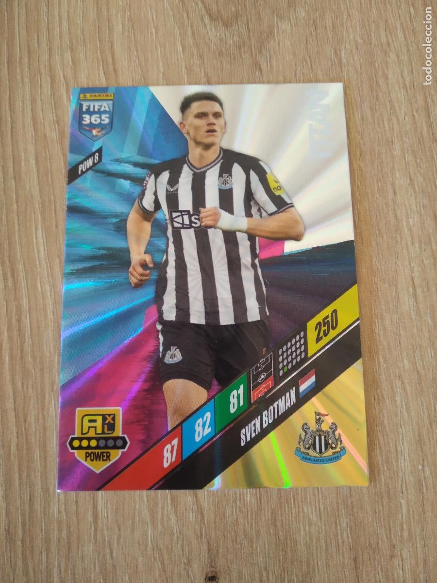 Cromos de F&uacute;tbol: POW 8 SVEN BOTMAN NEWCASTLE CROMO FUTBOL PANINI ADRENALYN 2023-2024 FIFA 365 23-24