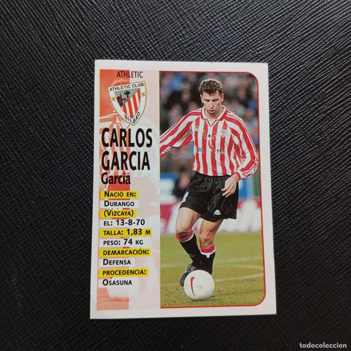 Cromos de F&uacute;tbol: 32 CARLOS GARCIA BILBAO PANINI 1998 1999 CROMO FUTBOL LIGA 98 99 - SIN PEGAR - A64 PG15