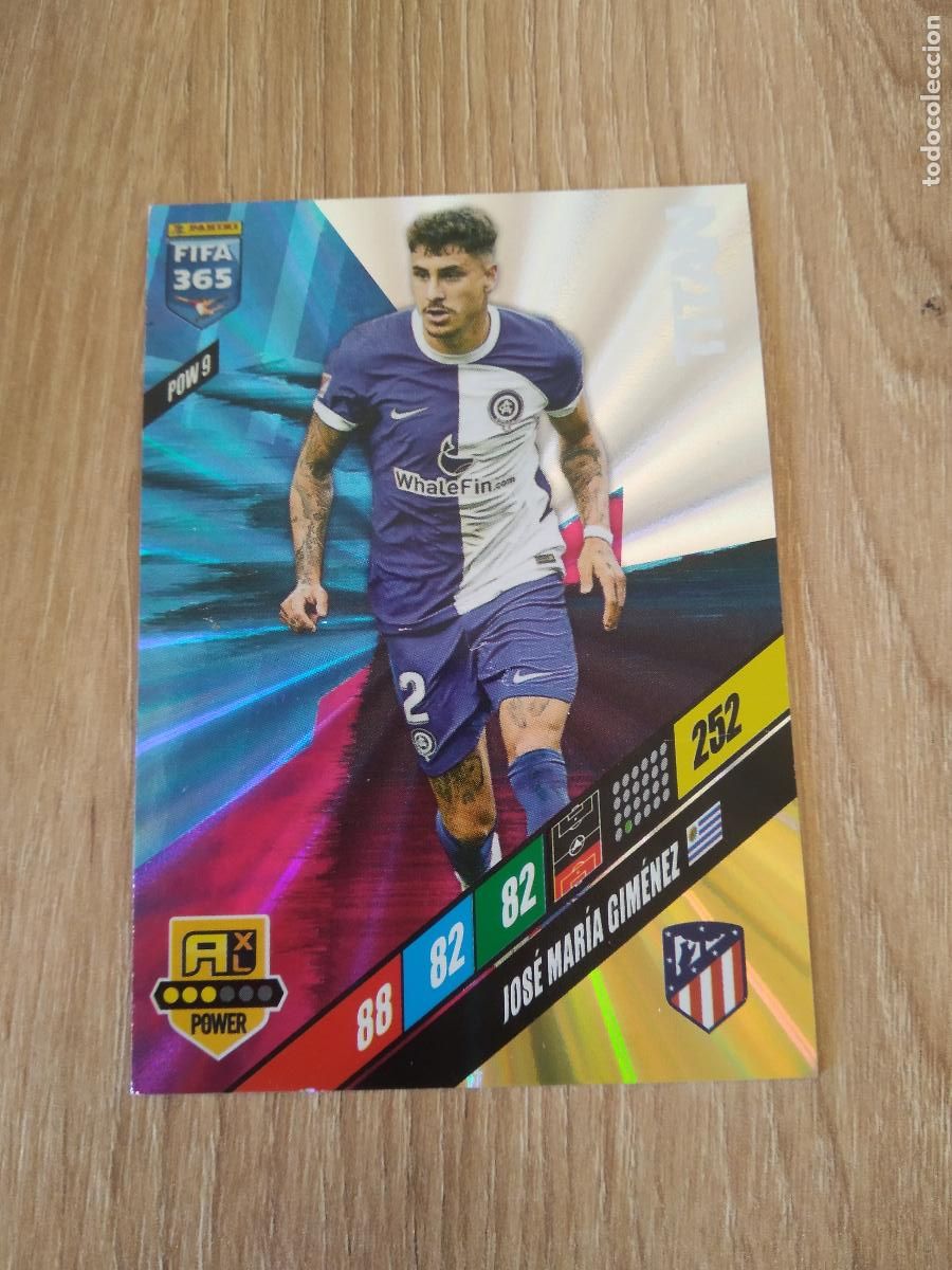 Cromos de F&uacute;tbol: POW 9 JOSE MARIA GIMENEZ ATLETICO MADRID CROMO FUTBOL PANINI ADRENALYN 2023-2024 FIFA 365 23-24