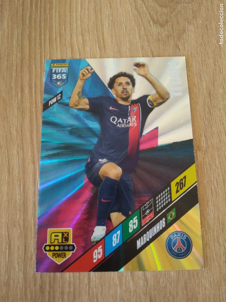 Cromos de F&uacute;tbol: POW 12 MARQUINHOS PARIS SAINT GERMAIN CROMO FUTBOL PANINI ADRENALYN 2023-2024 FIFA 365 23-24