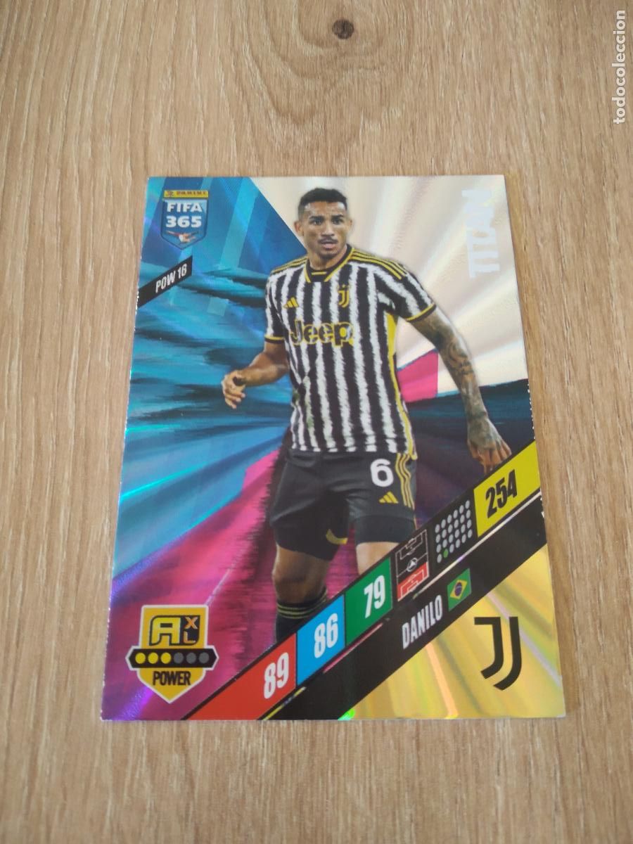 Figurine di Calcio: POW 16 DANILO JUVENTUS TURIN CROMO FUTBOL PANINI ADRENALYN 2023-2024 FIFA 365 23-24