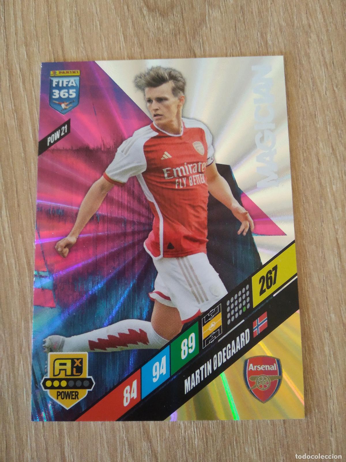 Figurine di Calcio: POW 21 ODEGAARD ARSENAL CROMO FUTBOL PANINI ADRENALYN 2023-2024 FIFA 365 23-24
