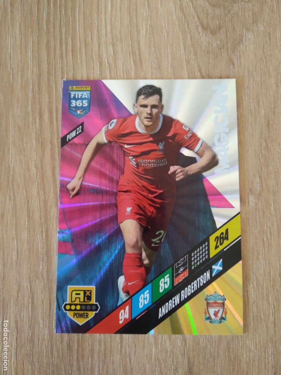Figurine di Calcio: POW 22 ROBERTSON LIVERPOOL CROMO FUTBOL PANINI ADRENALYN 2023-2024 FIFA 365 23-24