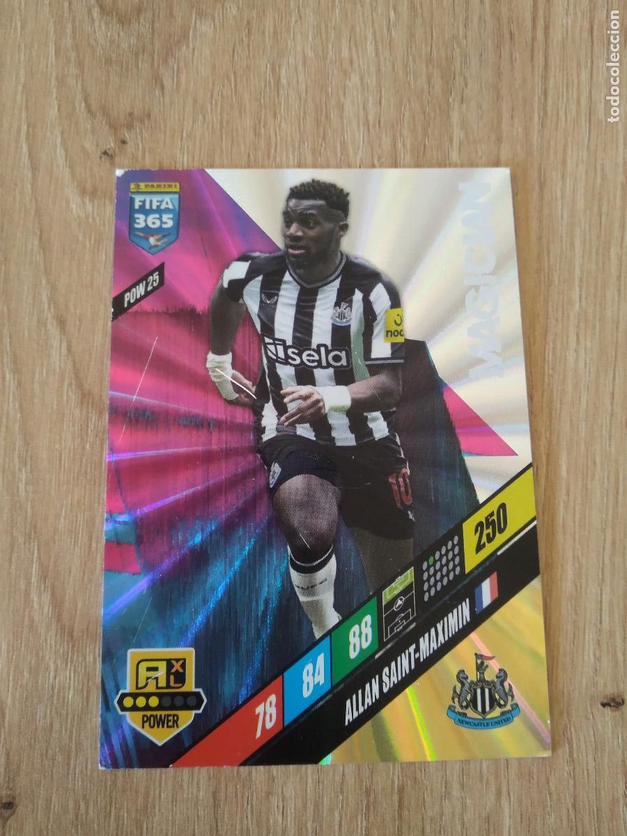 Figurine di Calcio: POW 25 SAINT-MXIMIN NEWCASTLE CROMO FUTBOL PANINI ADRENALYN 2023-2024 FIFA 365 23-24