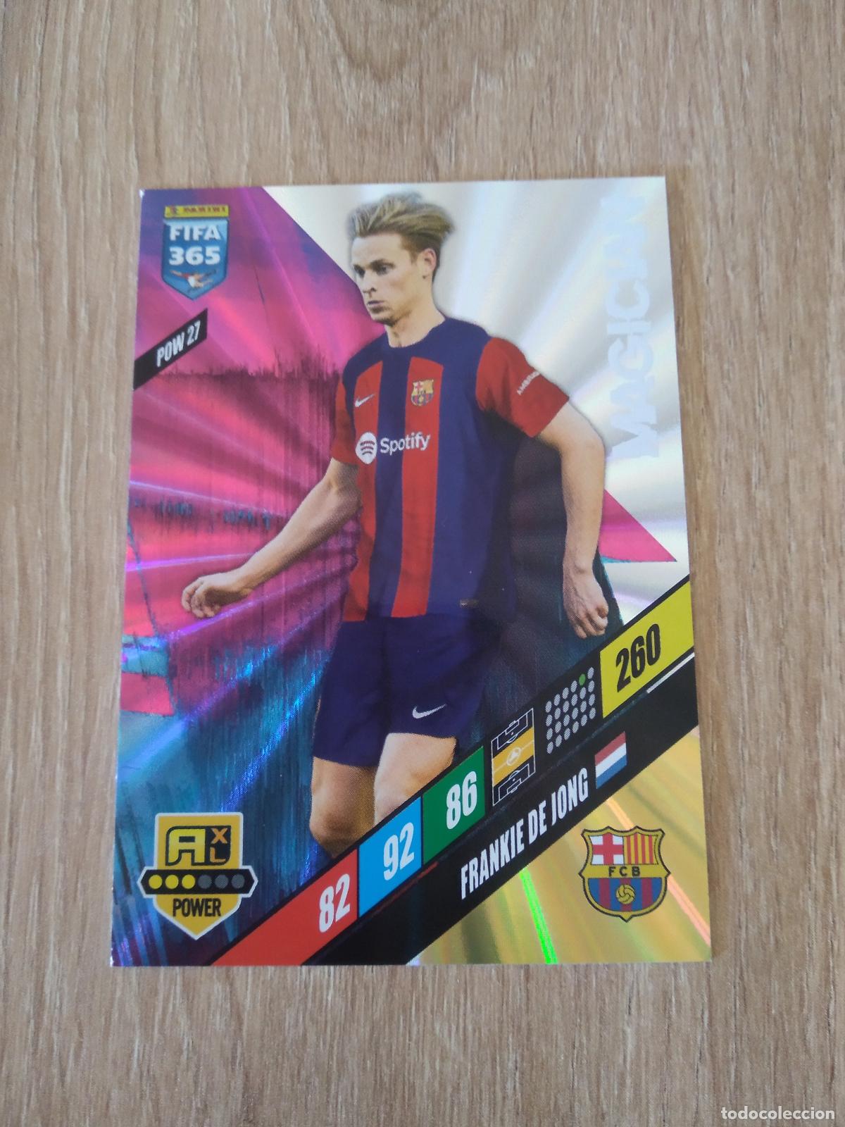 Figurine di Calcio: POW 27 DE JONG BARCELONA BAR&Ccedil;A CROMO FUTBOL PANINI ADRENALYN 2023-2024 FIFA 365 23-24