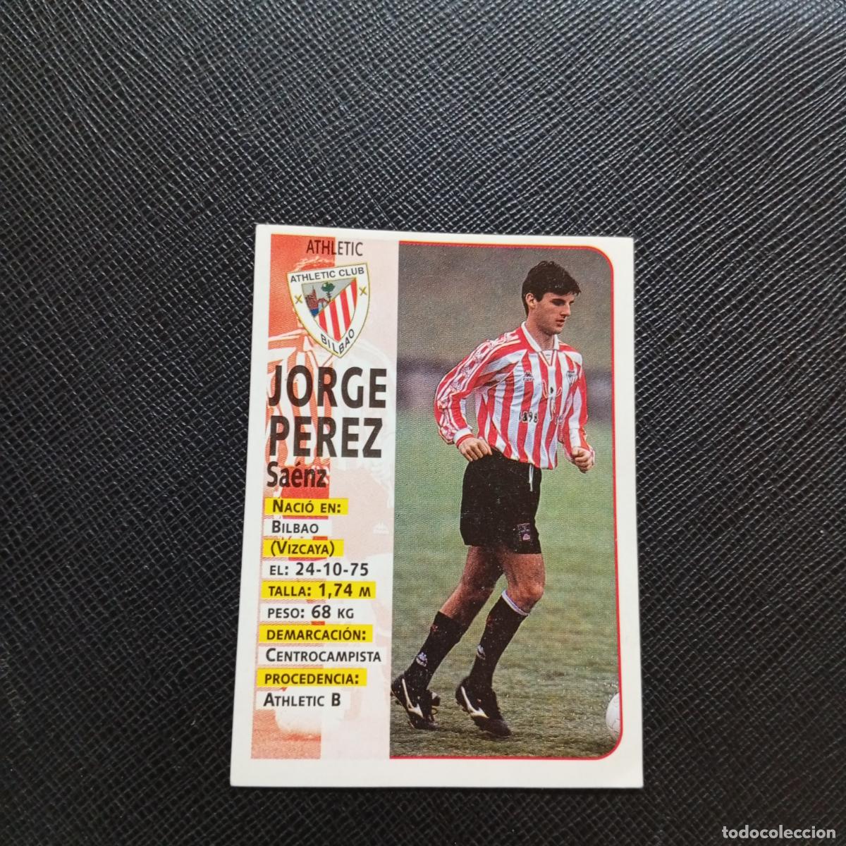 Cromos de F&uacute;tbol: 44 JORGE PEREZ BILBAO PANINI 1998 1999 CROMO FUTBOL LIGA 98 99 - SIN PEGAR - A64 PG16
