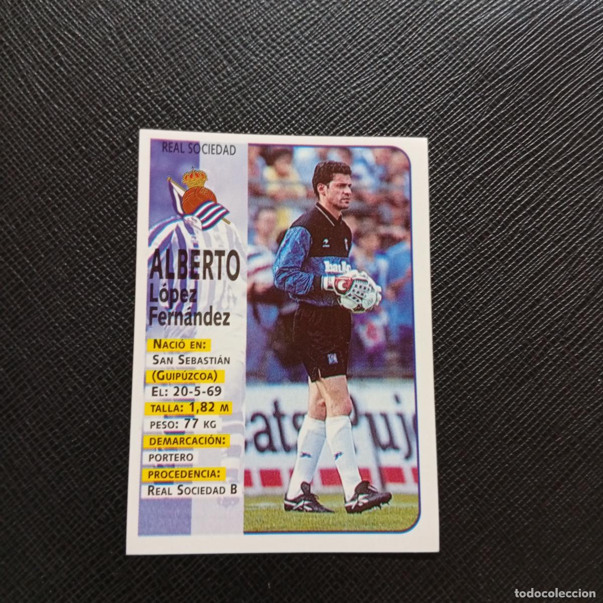 Cromos de F&uacute;tbol: 48 ALBERTO REAL SOCIEDAD PANINI 1998 1999 CROMO FUTBOL LIGA 98 99 - SIN PEGAR - A64 PG17