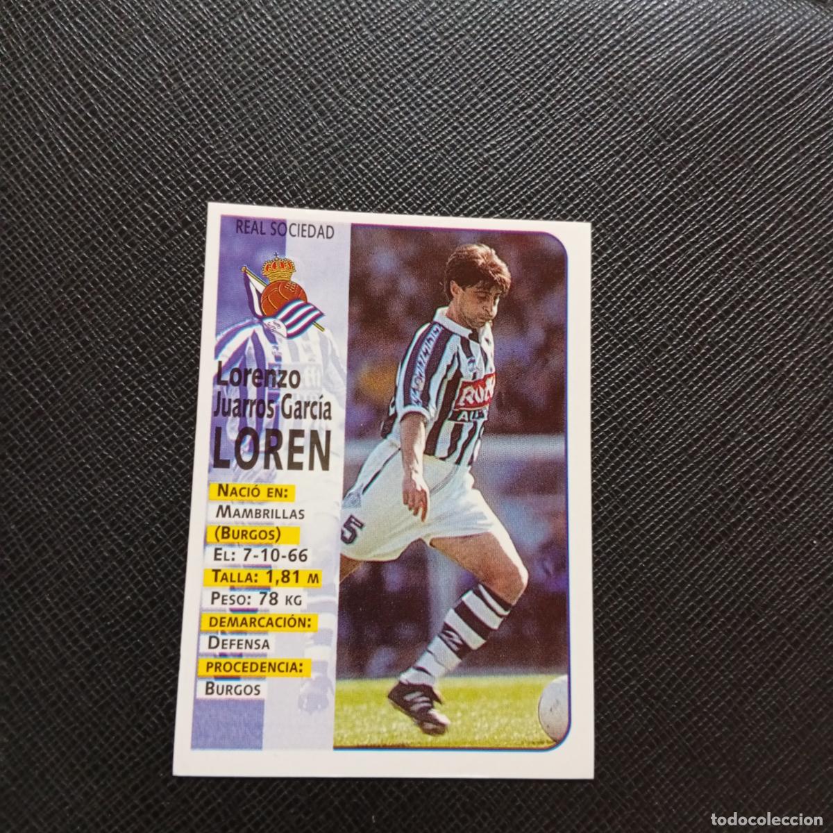 Cromos de F&uacute;tbol: 50 LOREN REAL SOCIEDAD PANINI 1998 1999 CROMO FUTBOL LIGA 98 99 - SIN PEGAR - A64 PG18