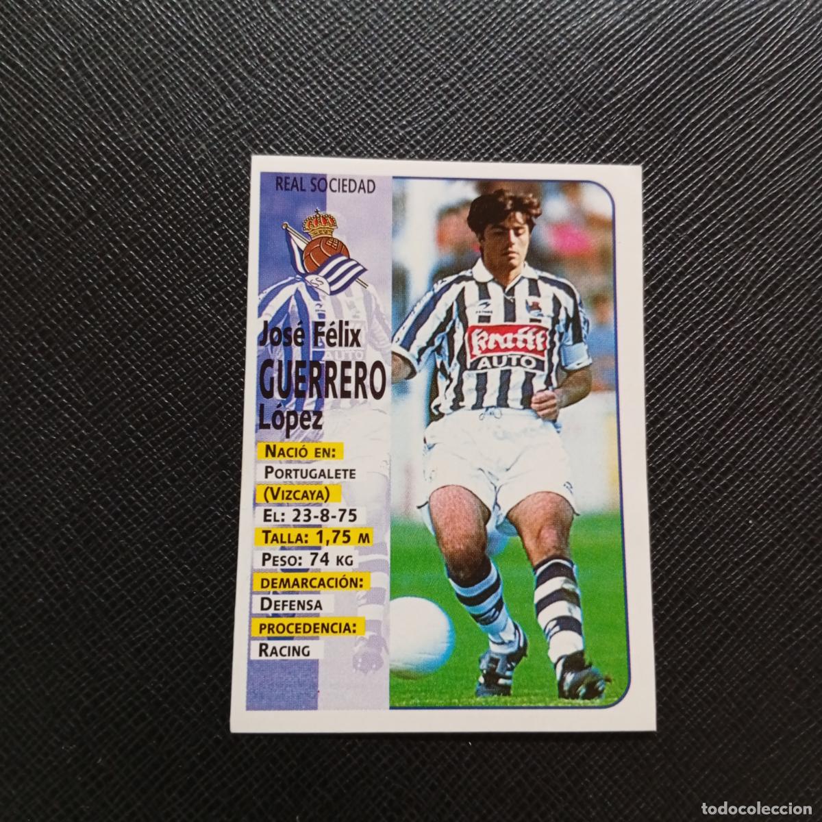 Cromos de F&uacute;tbol: 56 GUERRERO REAL SOCIEDAD PANINI 1998 1999 CROMO FUTBOL LIGA 98 99 - SIN PEGAR - A64 PG19