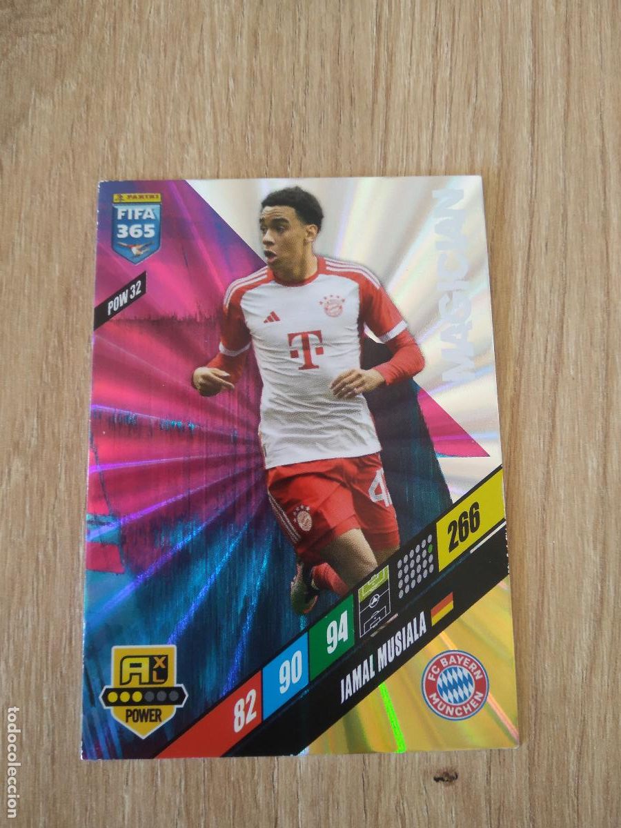 Cromos de F&uacute;tbol: POW 32 MUSIALA BAYERN MUNICH CROMO FUTBOL PANINI ADRENALYN 2023-2024 FIFA 365 23-24