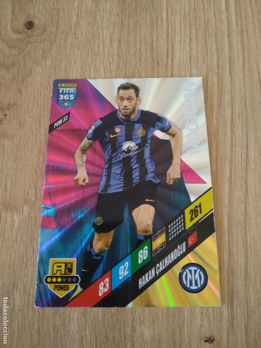Cromos de F&uacute;tbol: POW 33 CALHANOGLU INTER MILAN CROMO FUTBOL PANINI ADRENALYN 2023-2024 FIFA 365 23-24