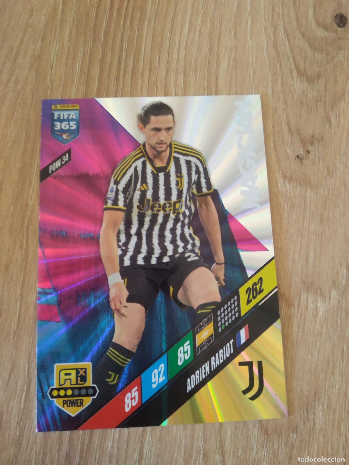 Cromos de F&uacute;tbol: POW 34 RABIOT JUVENTUS TURIN CROMO FUTBOL PANINI ADRENALYN 2023-2024 FIFA 365 23-24
