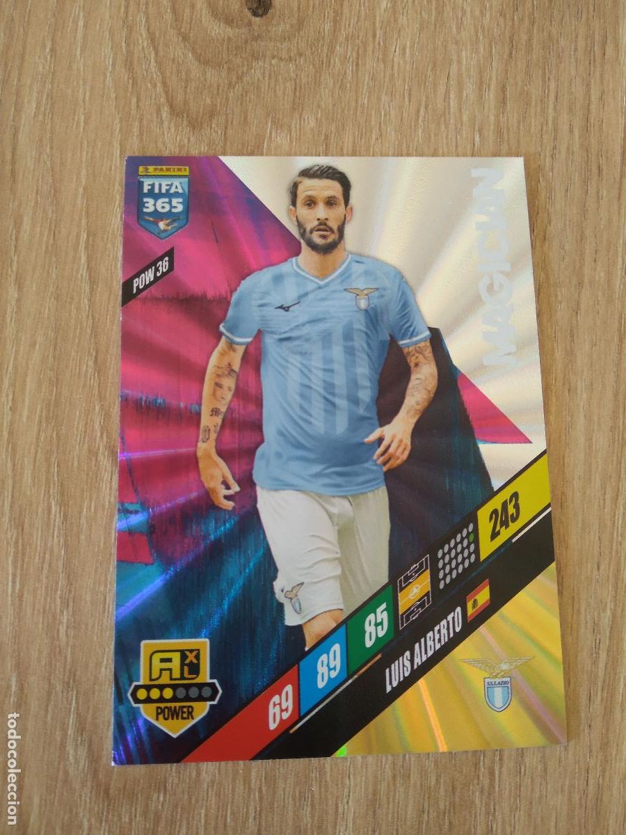 Cromos de F&uacute;tbol: POW 36 LUIS ALBERTO LAZIO CROMO FUTBOL PANINI ADRENALYN 2023-2024 FIFA 365 23-24