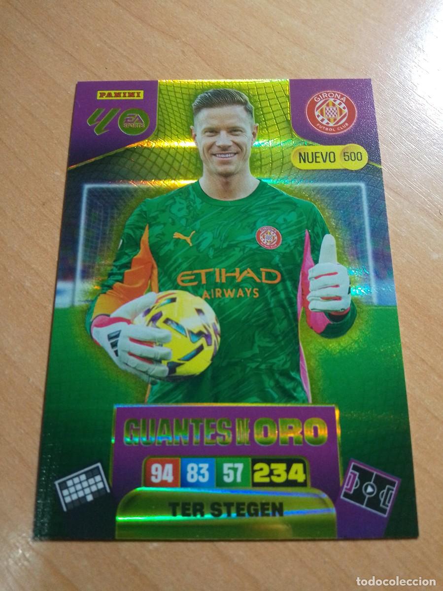 Cromos de F&uacute;tbol: 500 TER STEGEN NUEVO GUANTES DE ORO DEL GIRONA 25 26 ADRENALYN XL 2025 2026