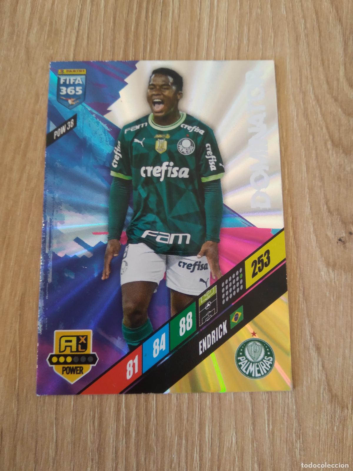 Cromos de F&uacute;tbol: POW 38 ENDRICK ROOKIE PALMEIRAS CROMO FUTBOL PANINI ADRENALYN 2023-2024 FIFA 365 23-24