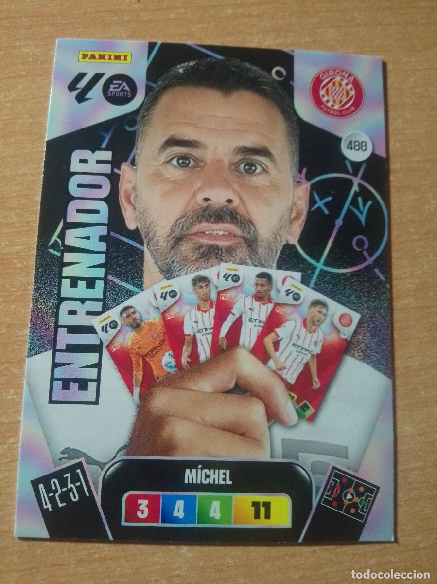 Cromos de F&uacute;tbol: 488 MICHEL ENTRENADOR DEL GIRONA 25 26 ADRENALYN XL 2025 2026