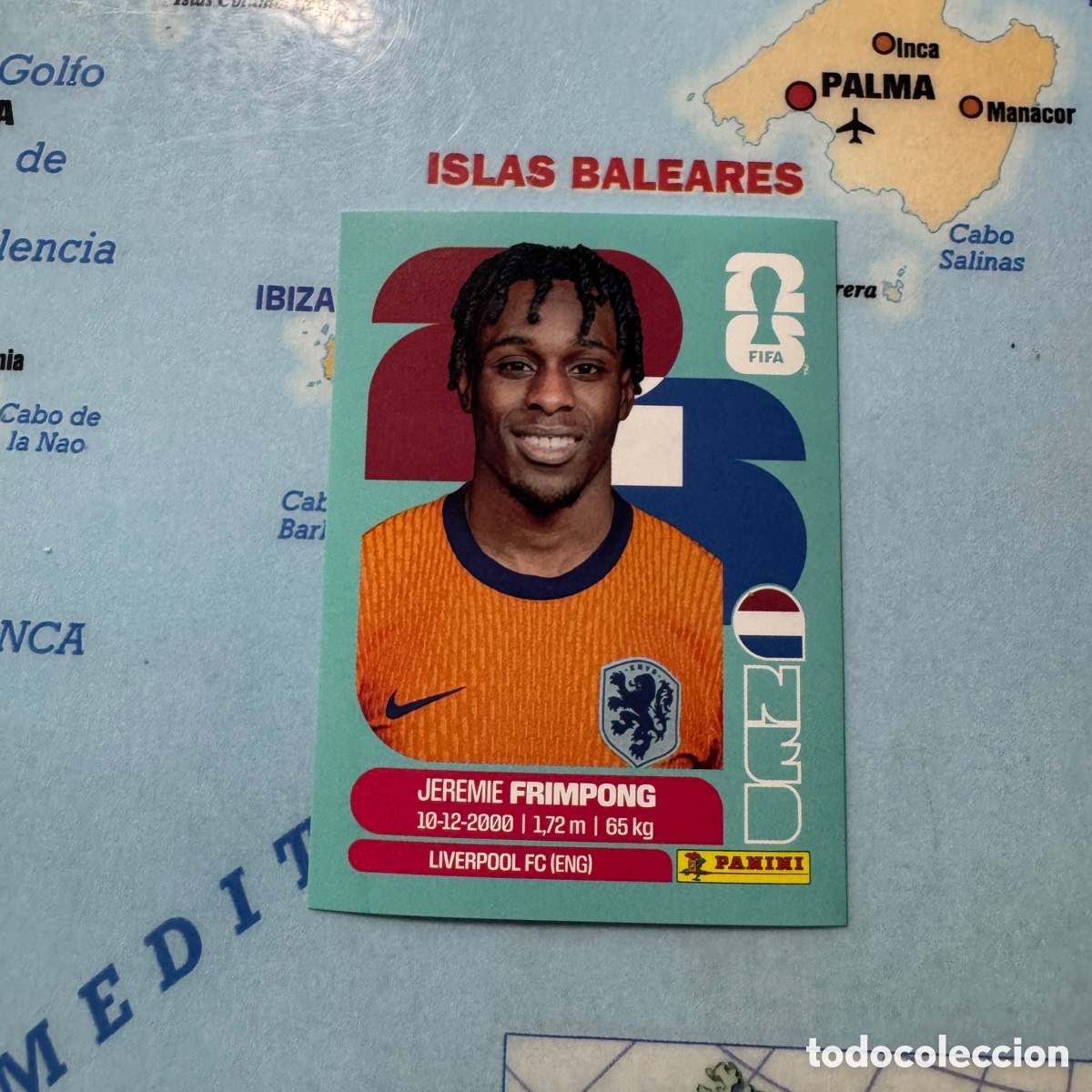 Cromos de F&uacute;tbol: Pa&iacute;ses Bajos n&uacute;mero 8 cromo panini Mundial Fifa World Cup 2026