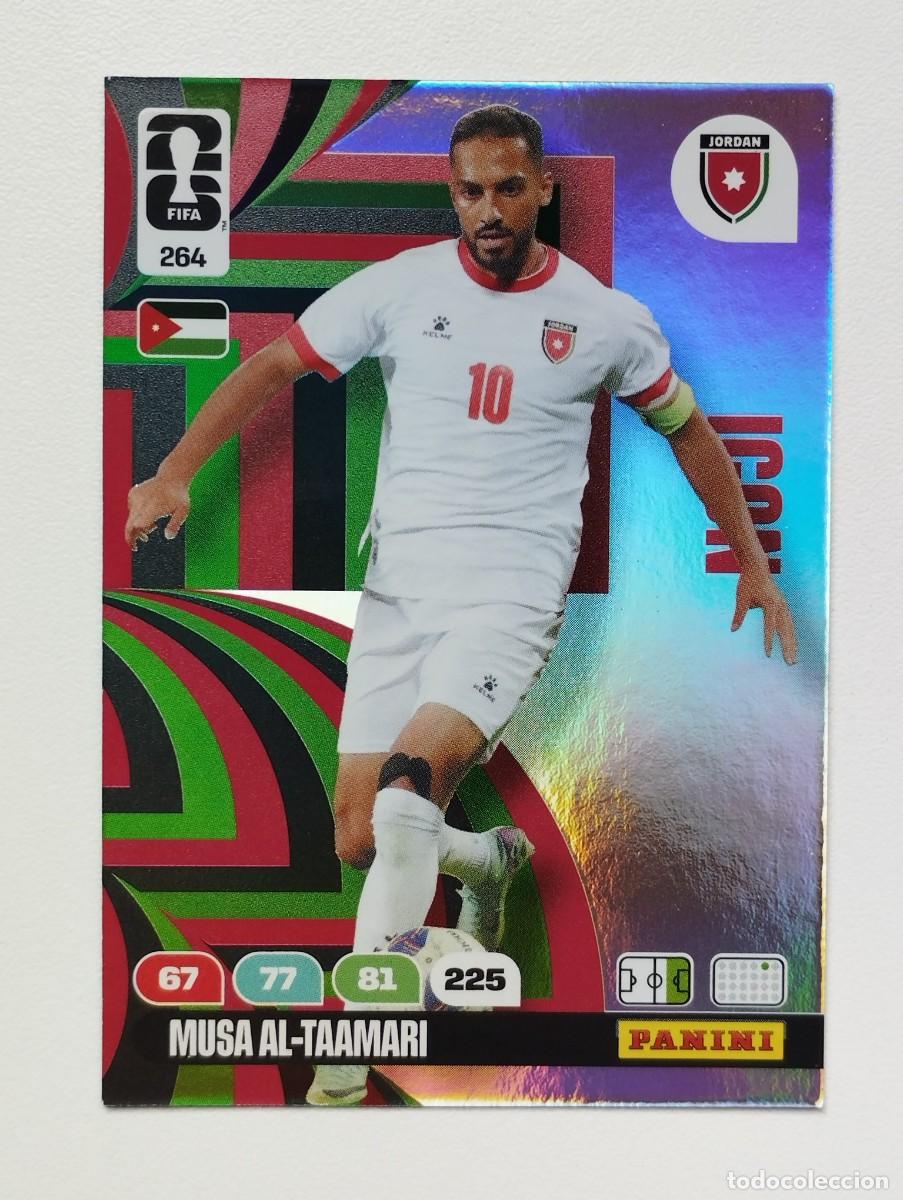 Cromos de F&uacute;tbol: CROMO CARD ADRENALYN MUNDIAL WORLD CUP 2026 ICON 264 MUSA AL-TAAMARI JORDANIA