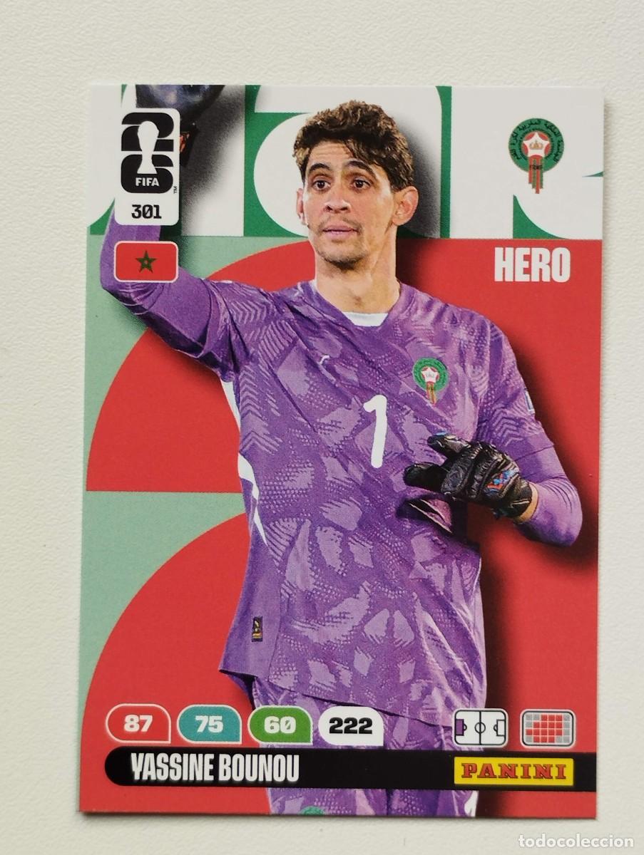 Cromos de F&uacute;tbol: CROMO CARD ADRENALYN MUNDIAL WORLD CUP 2026 HERO MARRUECOS 301 BOUNOU