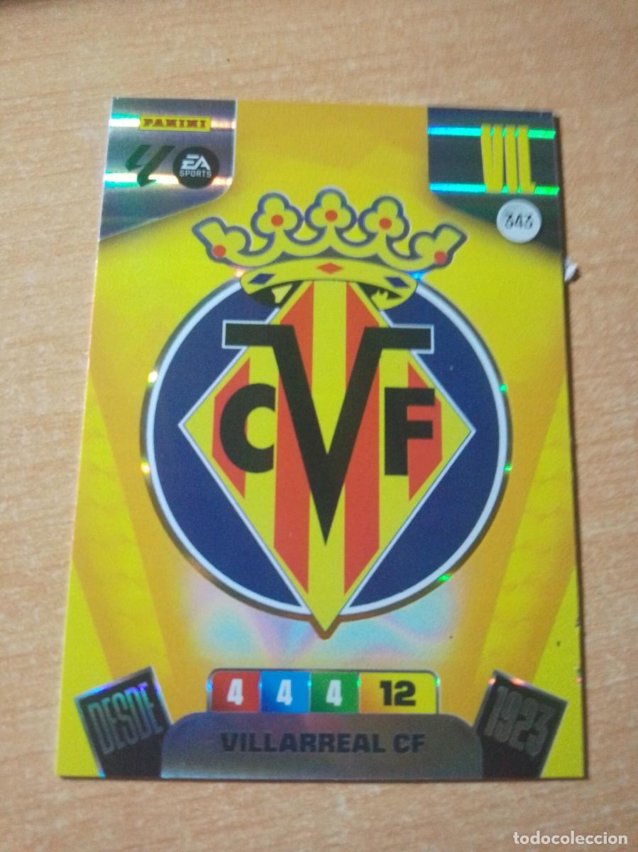 Cromos de F&uacute;tbol: 343 ESCUDO DEL VILLARREAL 25 26 ADRENALYN XL 2025 2026