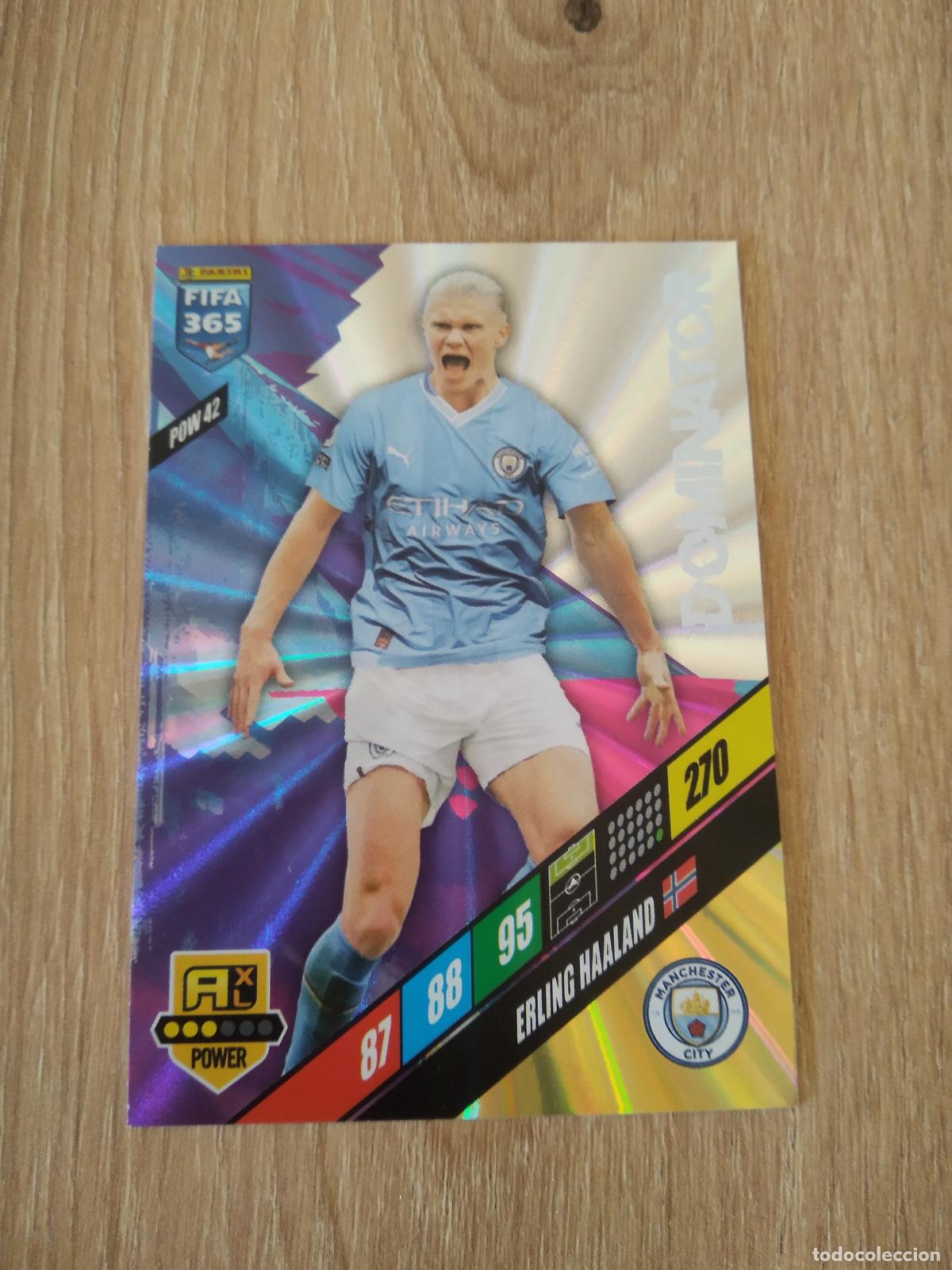 Cromos de F&uacute;tbol: POW 42 HAALAND MANCHESTER CITY CROMO FUTBOL PANINI ADRENALYN 2023-2024 FIFA 365 23-24