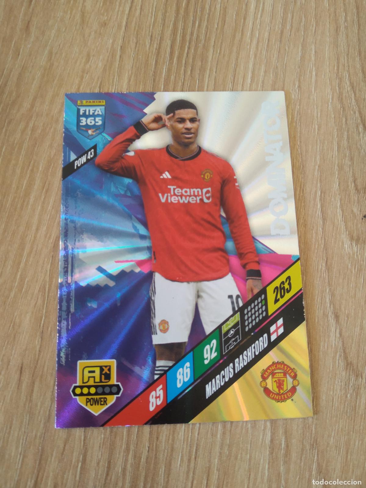 Cromos de F&uacute;tbol: POW 43 RASHFORD MANCHESTER UNITED CROMO FUTBOL PANINI ADRENALYN 2023-2024 FIFA 365 23-24