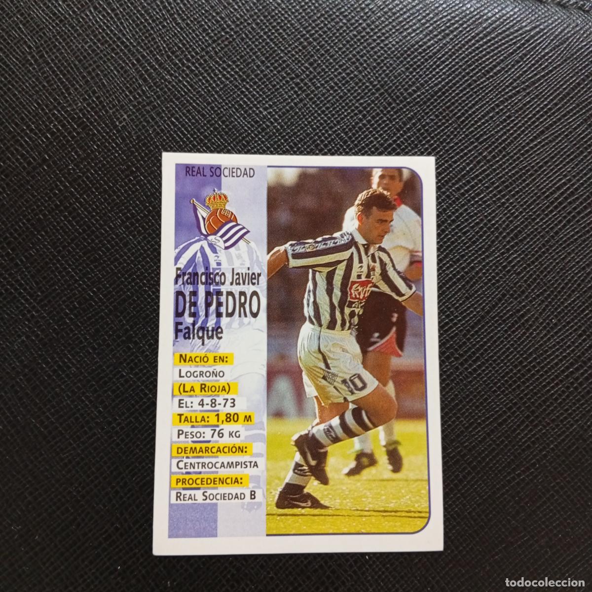 Cartes &agrave; collectionner de Football: 58 DE PEDRO REAL SOCIEDAD PANINI 1998 1999 CROMO FUTBOL LIGA 98 99 - SIN PEGAR - A64 PG22