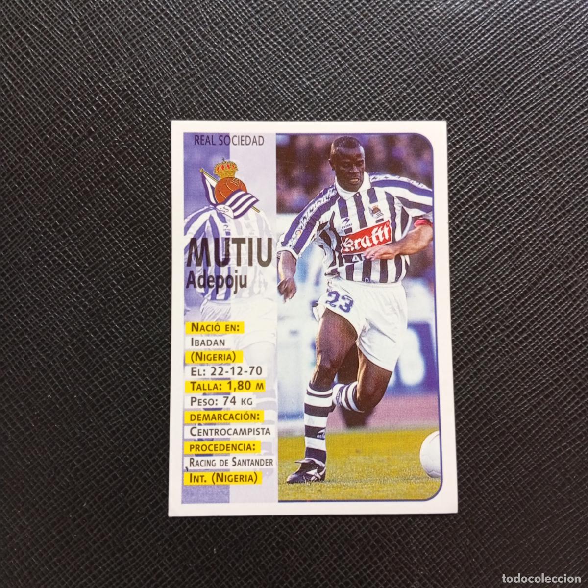 Cromos de F&uacute;tbol: 59 MUTIU REAL SOCIEDAD PANINI 1998 1999 CROMO FUTBOL LIGA 98 99 - SIN PEGAR - A64 PG22