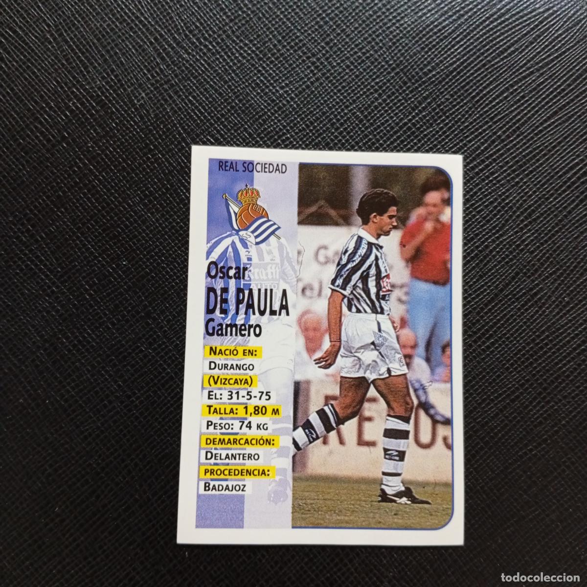 Cromos de F&uacute;tbol: 61 DE PAULA REAL SOCIEDAD PANINI 1998 1999 CROMO FUTBOL LIGA 98 99 - SIN PEGAR - A64 PG23
