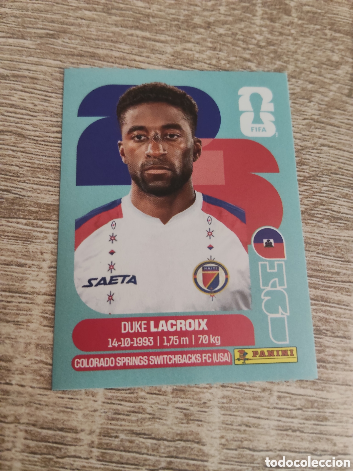 Cromos de F&uacute;tbol: Panini mundial 2026 HAI 7 Duke Lacroix Hait&iacute;