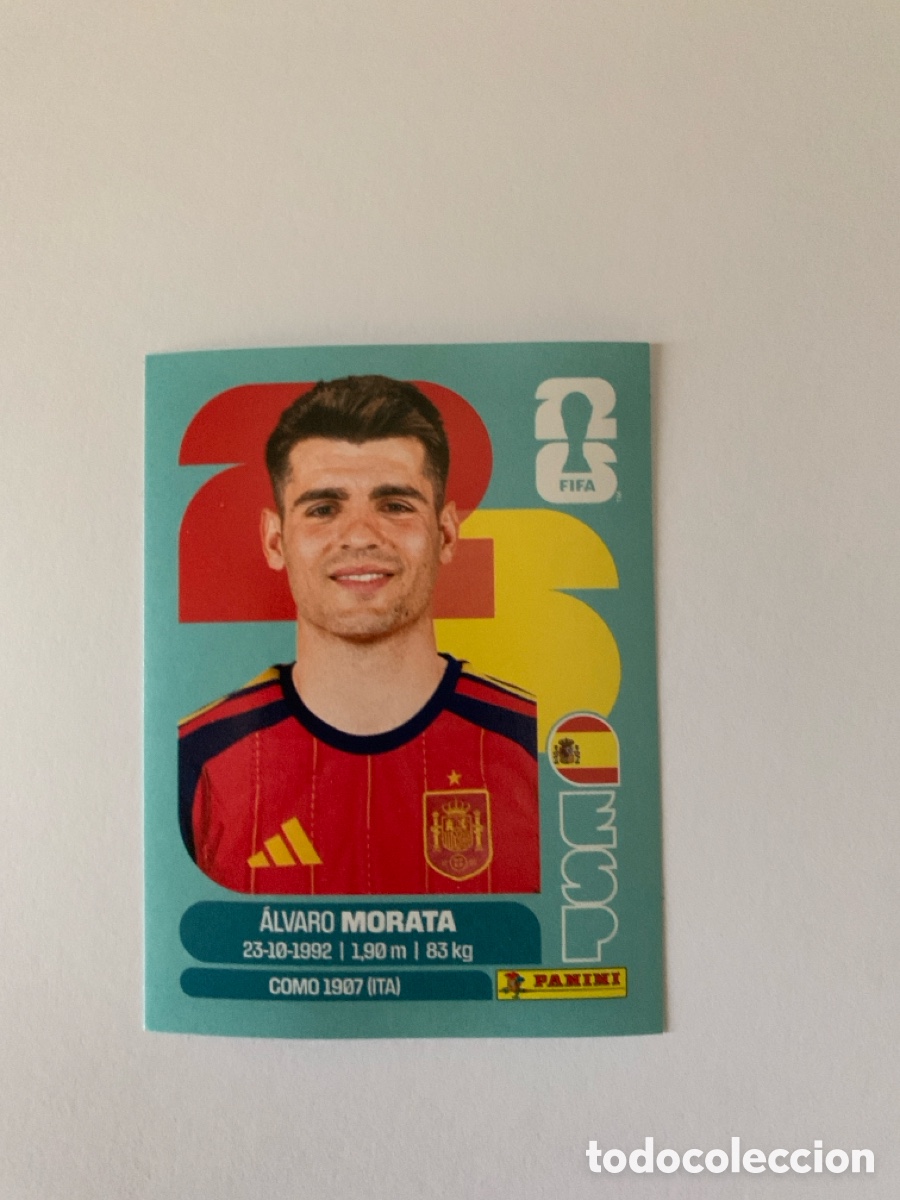 Cromos de F&uacute;tbol: Cromo Panini Morata (Spain)
