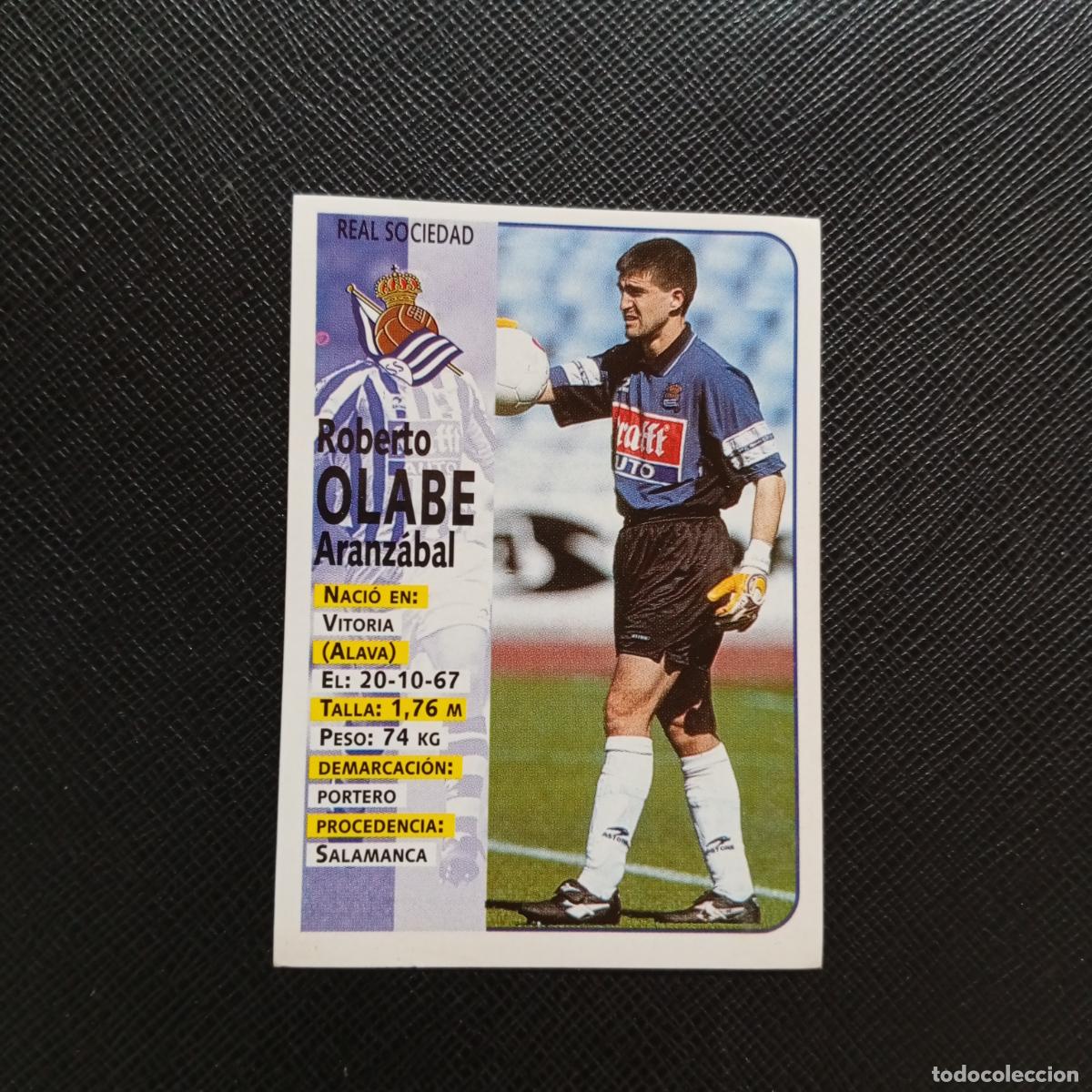 Cromos de F&uacute;tbol: 65 OLABE REAL SOCIEDAD PANINI 1998 1999 CROMO FUTBOL LIGA 98 99 - SIN PEGAR - A64 PG24