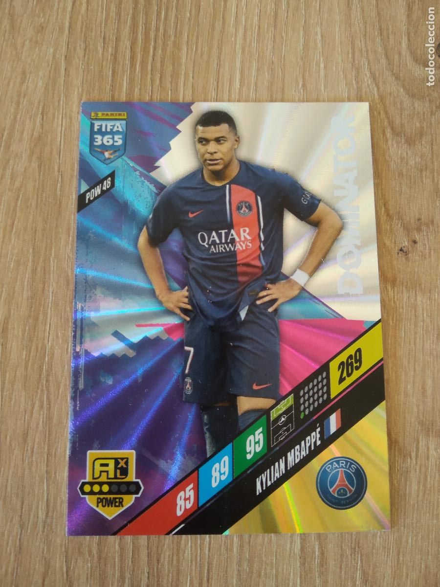 Cromos de F&uacute;tbol: POW 48 MBAPPE PARIS SAINT GERMAIN CROMO FUTBOL PANINI ADRENALYN 2023-2024 FIFA 365 23-24