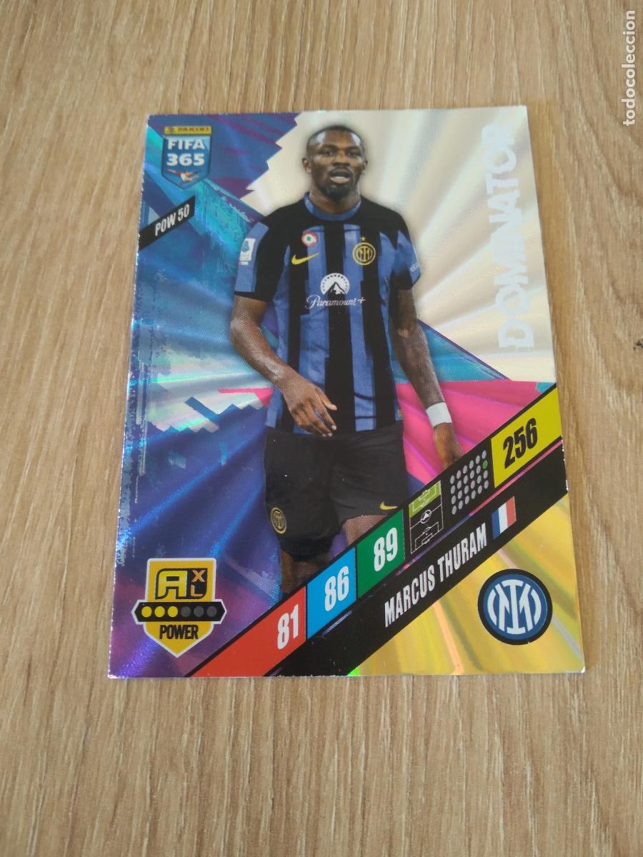 Cromos de F&uacute;tbol: POW 50 MARCUS THURAM INTER MILAN CROMO FUTBOL PANINI ADRENALYN 2023-2024 FIFA 365 23-24