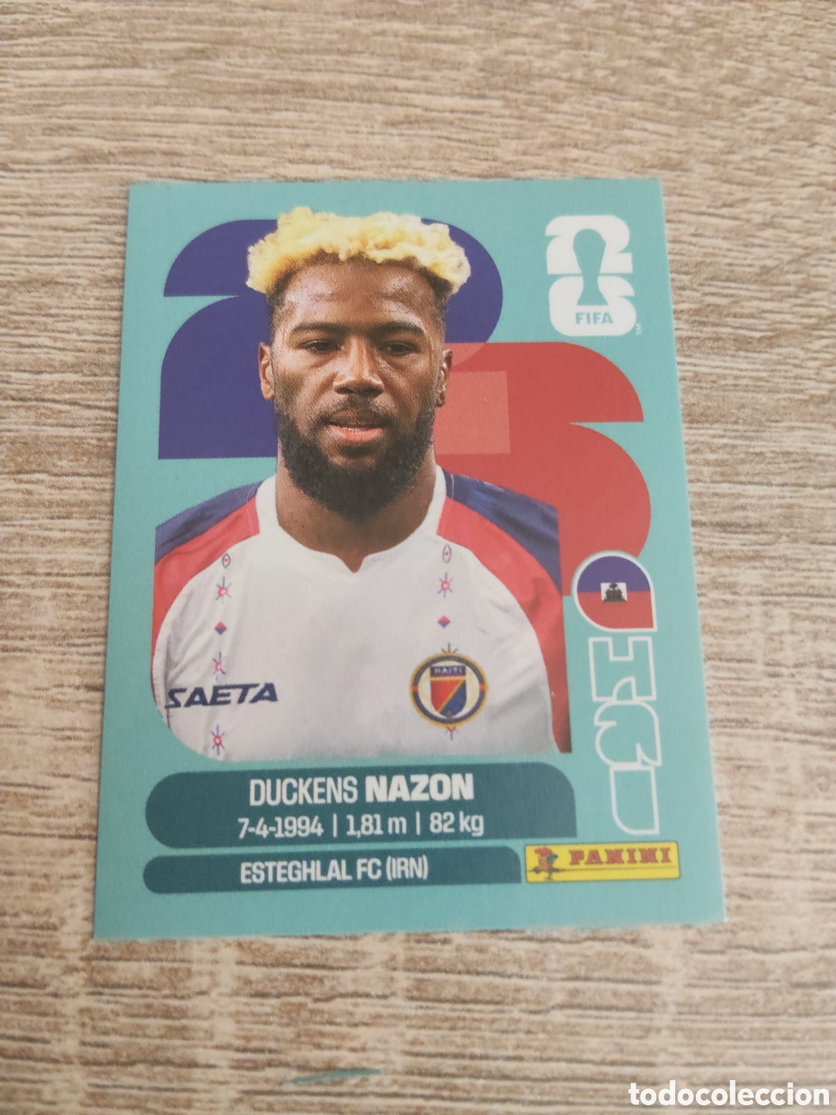 Cromos de F&uacute;tbol: Panini mundial 2026 HAI 18 Duckens Nazon Hait&iacute;