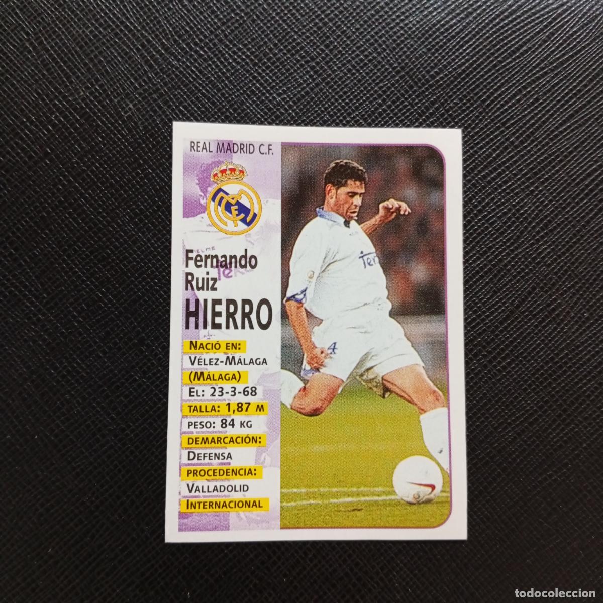 Cromos de F&uacute;tbol: 69 HIERRO REAL MADRID PANINI 1998 1999 CROMO FUTBOL LIGA 98 99 - SIN PEGAR - A64 PG24