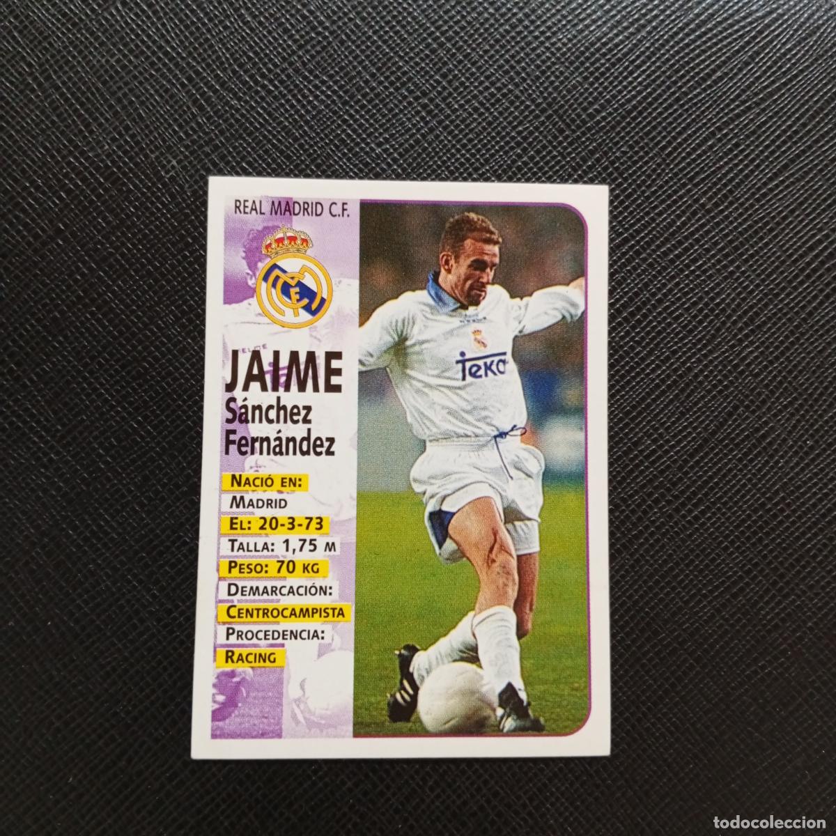 Cromos de F&uacute;tbol: 74 JAIME REAL MADRID PANINI 1998 1999 CROMO FUTBOL LIGA 98 99 - SIN PEGAR - A64 PG27