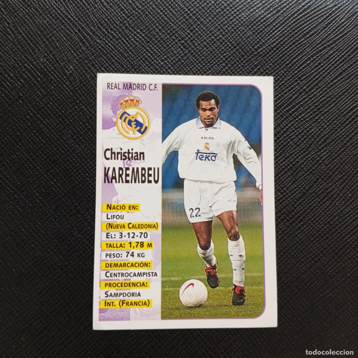 Cromos de F&uacute;tbol: 75 KAREMBEU REAL MADRID PANINI 1998 1999 CROMO FUTBOL LIGA 98 99 - SIN PEGAR - A64 PG29