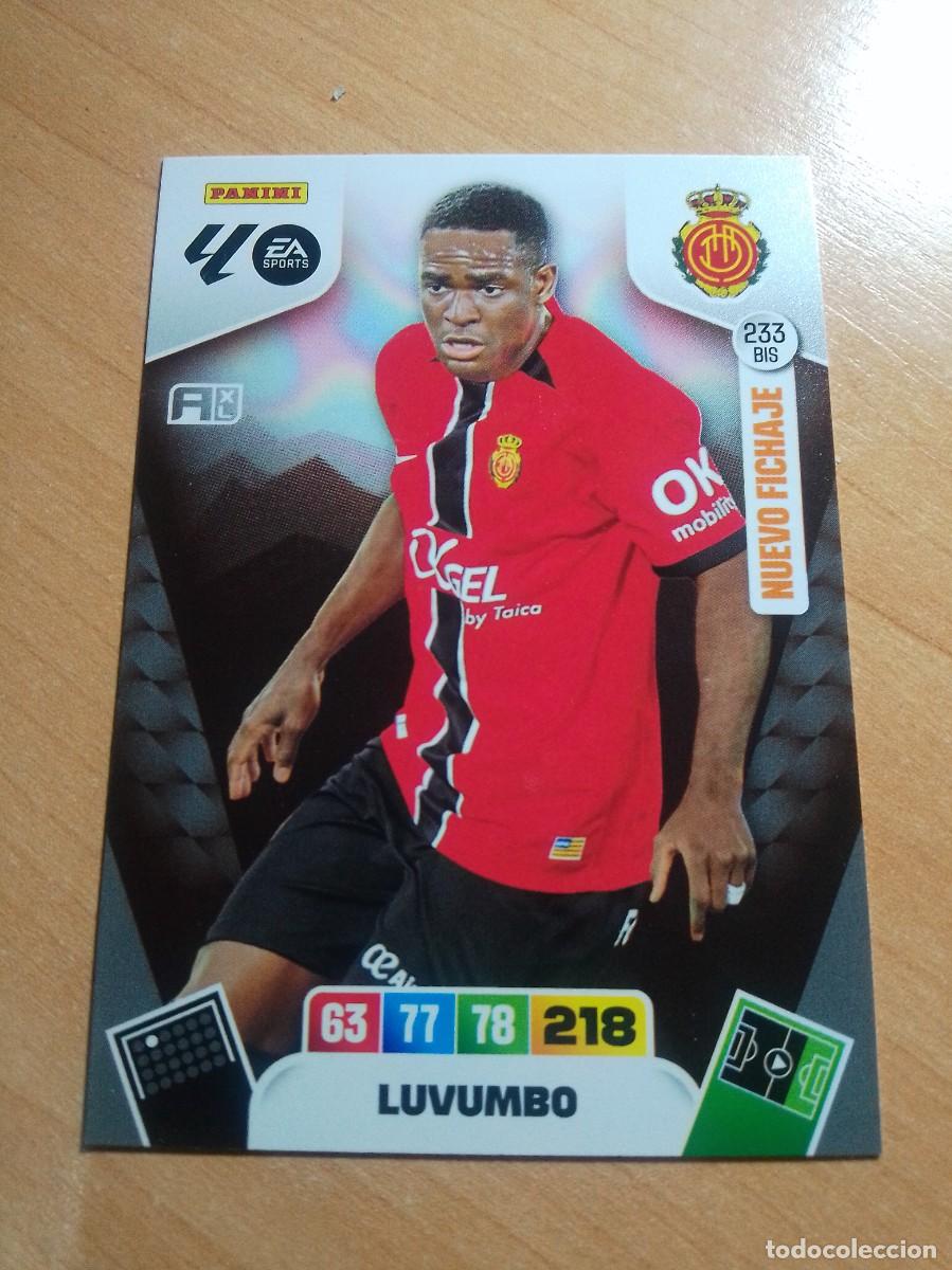 Cromos de F&uacute;tbol: 233 BIS LUVUMBO NUEVO FICHAJE DEL MALLORCA 25 26 ADRENALYN XL 2025 2026