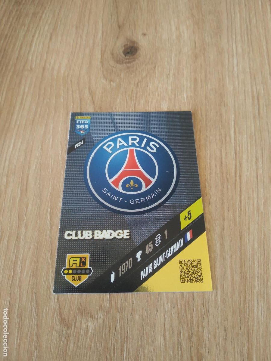 Cromos de F&uacute;tbol: PSG 4 ESCUDO PARIS SAINT GERMAIN PSG CROMO FUTBOL PANINI ADRENALYN 2023-2024 FIFA 365 23-24
