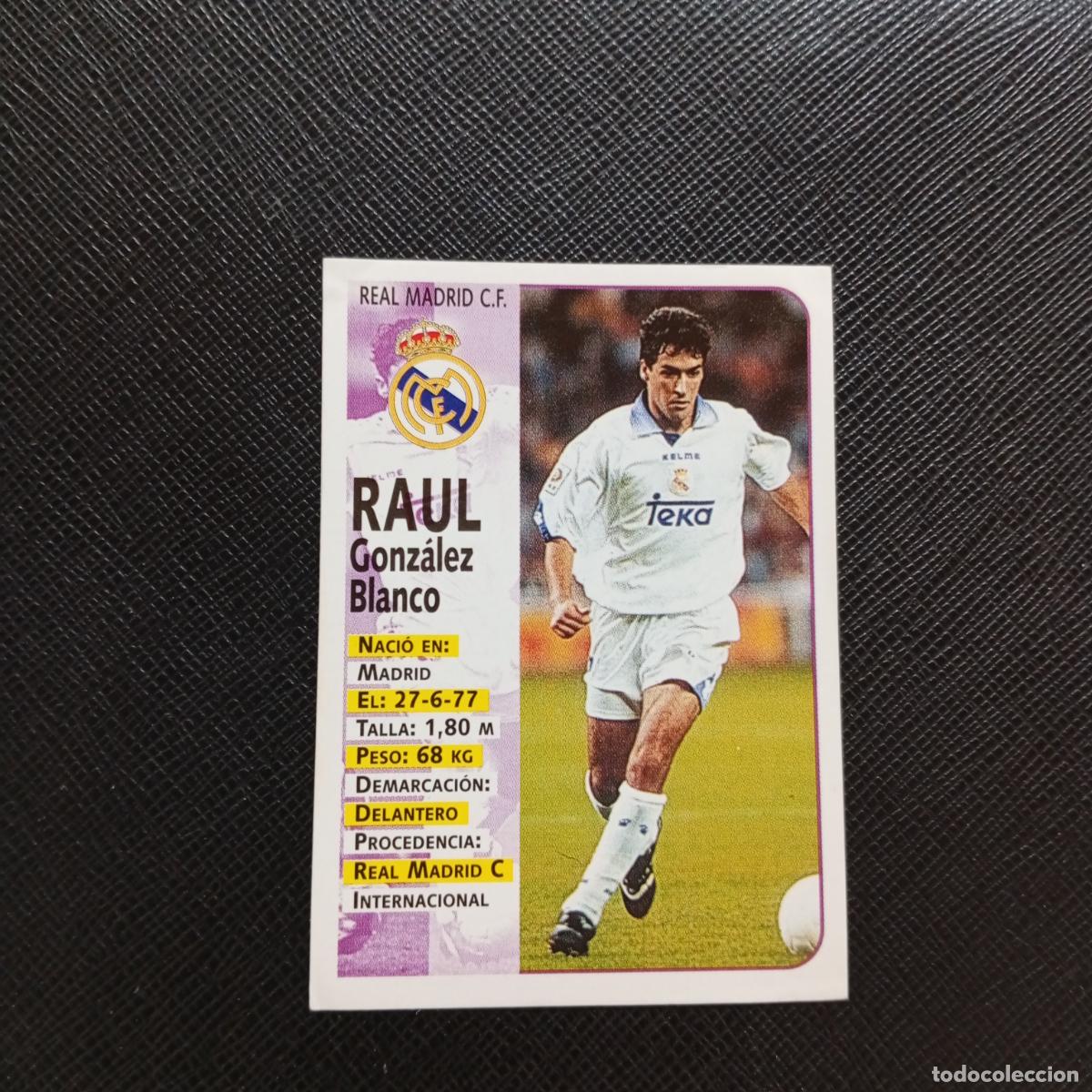 Cromos de F&uacute;tbol: 81 RAUL REAL MADRID PANINI 1998 1999 CROMO FUTBOL LIGA 98 99 - SIN PEGAR - A64 PG30