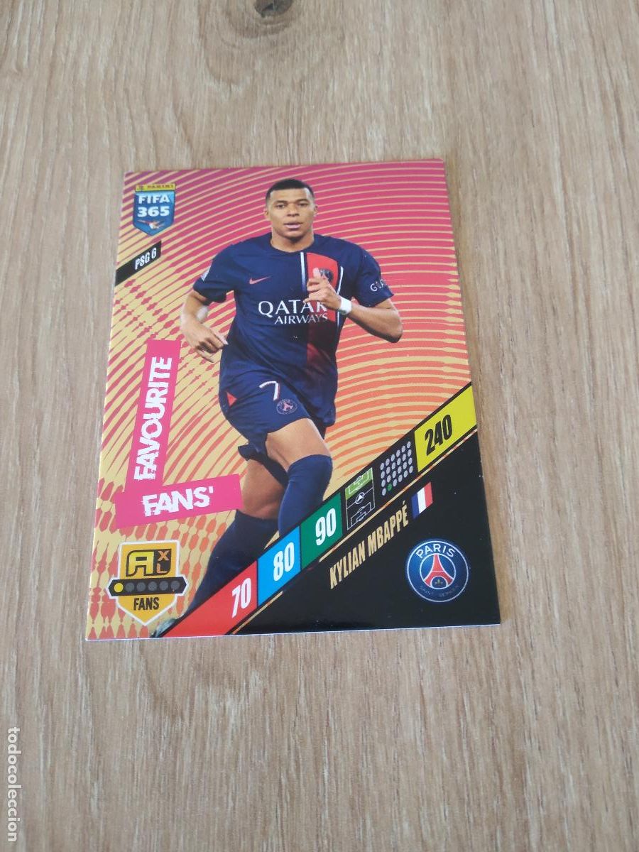 Cromos de F&uacute;tbol: PSG 6 MBAPPE PARIS SAINT GERMAIN PSG CROMO FUTBOL PANINI ADRENALYN 2023-2024 FIFA 365 23-24