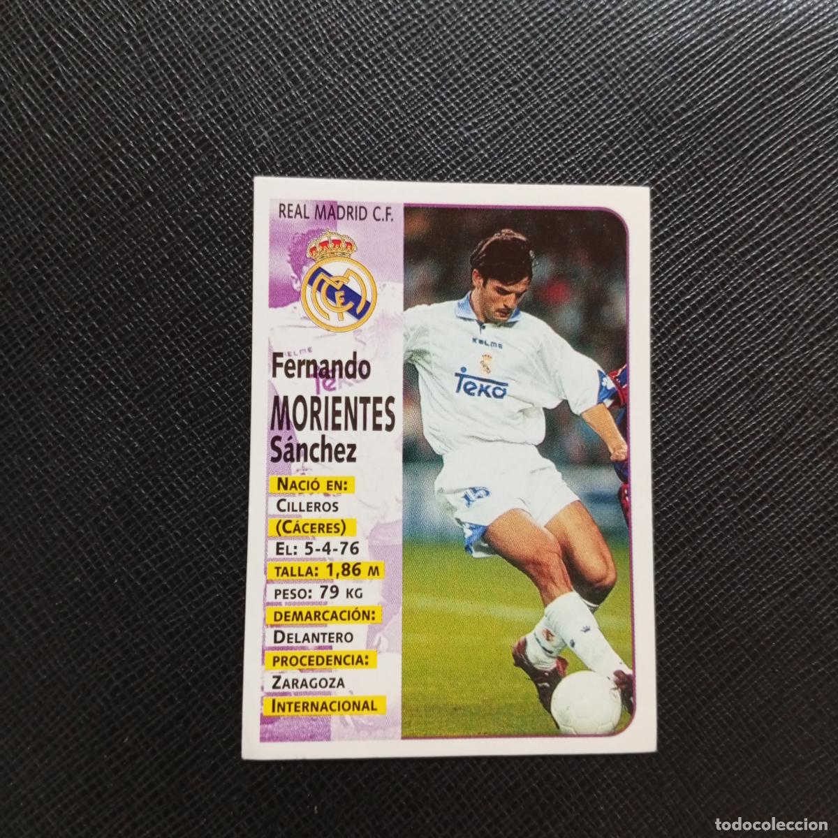 Cromos de F&uacute;tbol: 82 MORIENTES REAL MADRID PANINI 1998 1999 CROMO FUTBOL LIGA 98 99 - SIN PEGAR - A64 PG30