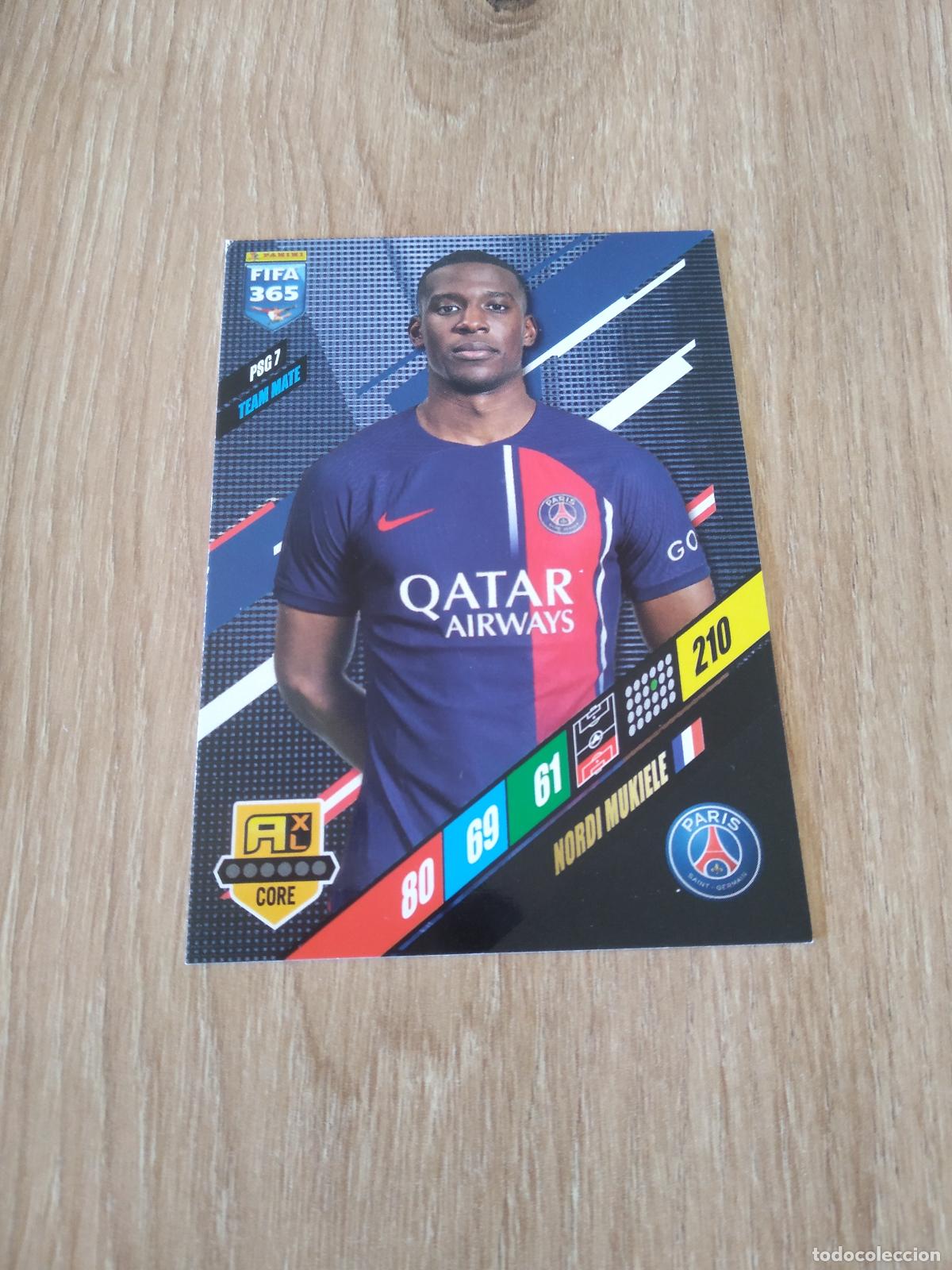Cromos de F&uacute;tbol: PSG 7 MUKIELE PARIS SAINT GERMAIN PSG CROMO FUTBOL PANINI ADRENALYN 2023-2024 FIFA 365 23-24