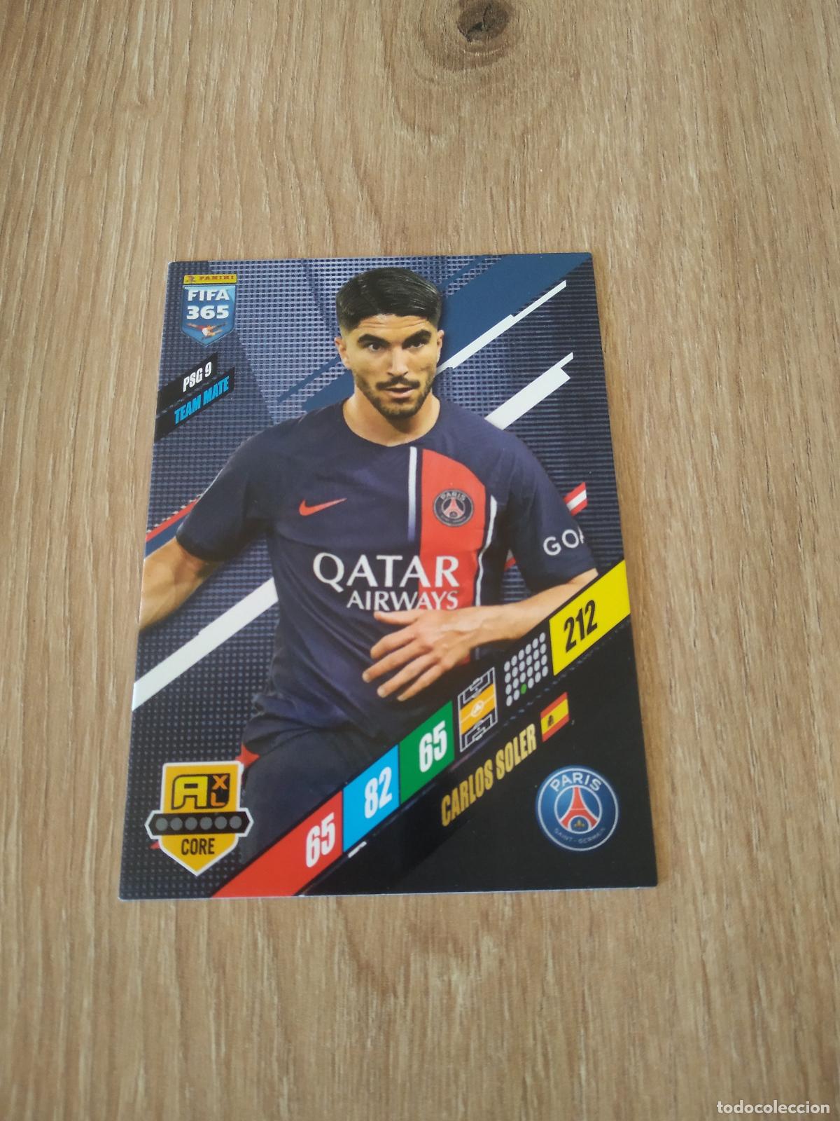 Cromos de F&uacute;tbol: PSG 9 CARLOS SOLER PARIS SAINT GERMAIN PSG CROMO FUTBOL PANINI ADRENALYN 2023-2024 FIFA 365 23-24
