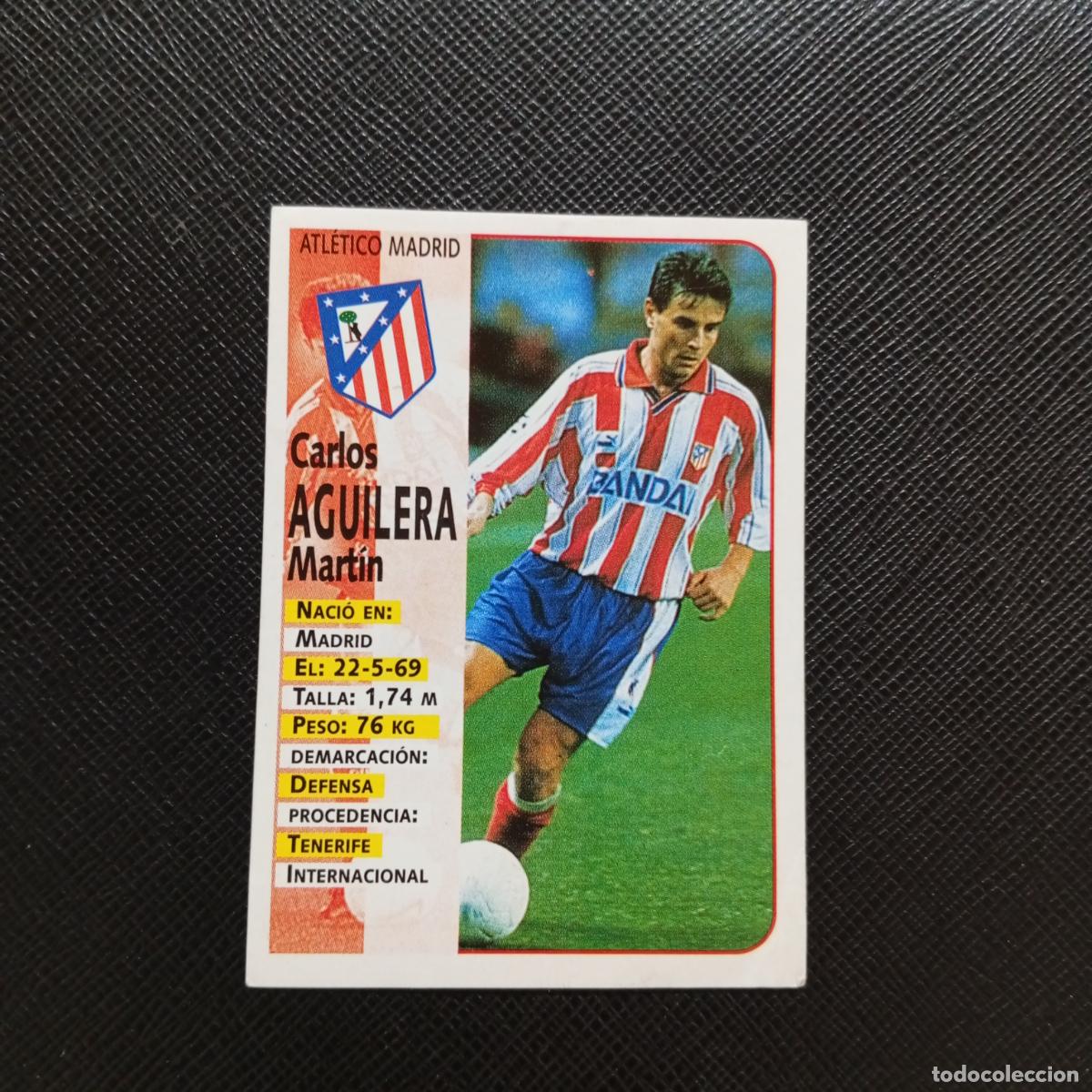 Cartes &agrave; collectionner de Football: 87 AGUILERA AT MADRID PANINI 1998 1999 CROMO FUTBOL LIGA 98 99 - SIN PEGAR - A64 PG30 VERSION